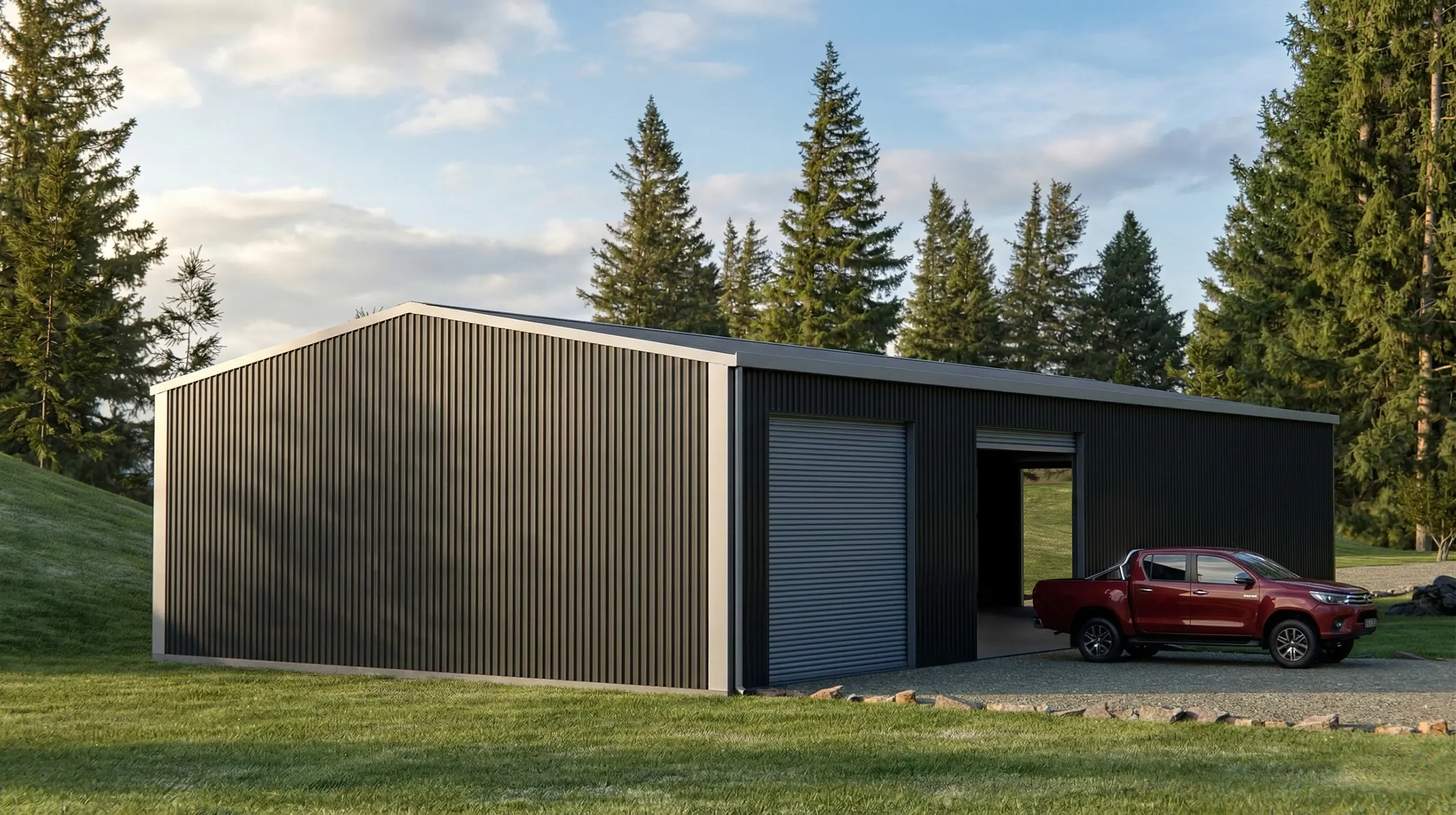 Model 102 — Front elevation view