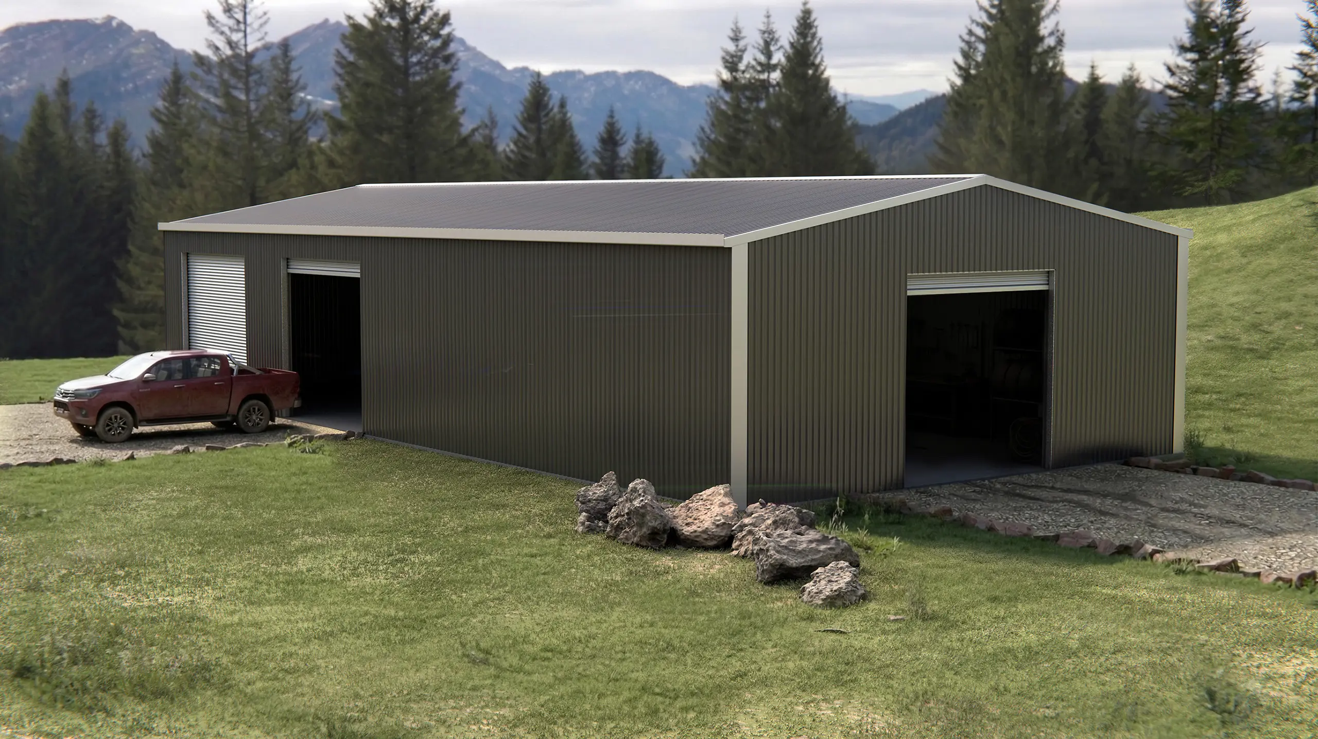 Model 102 — Rear elevation view